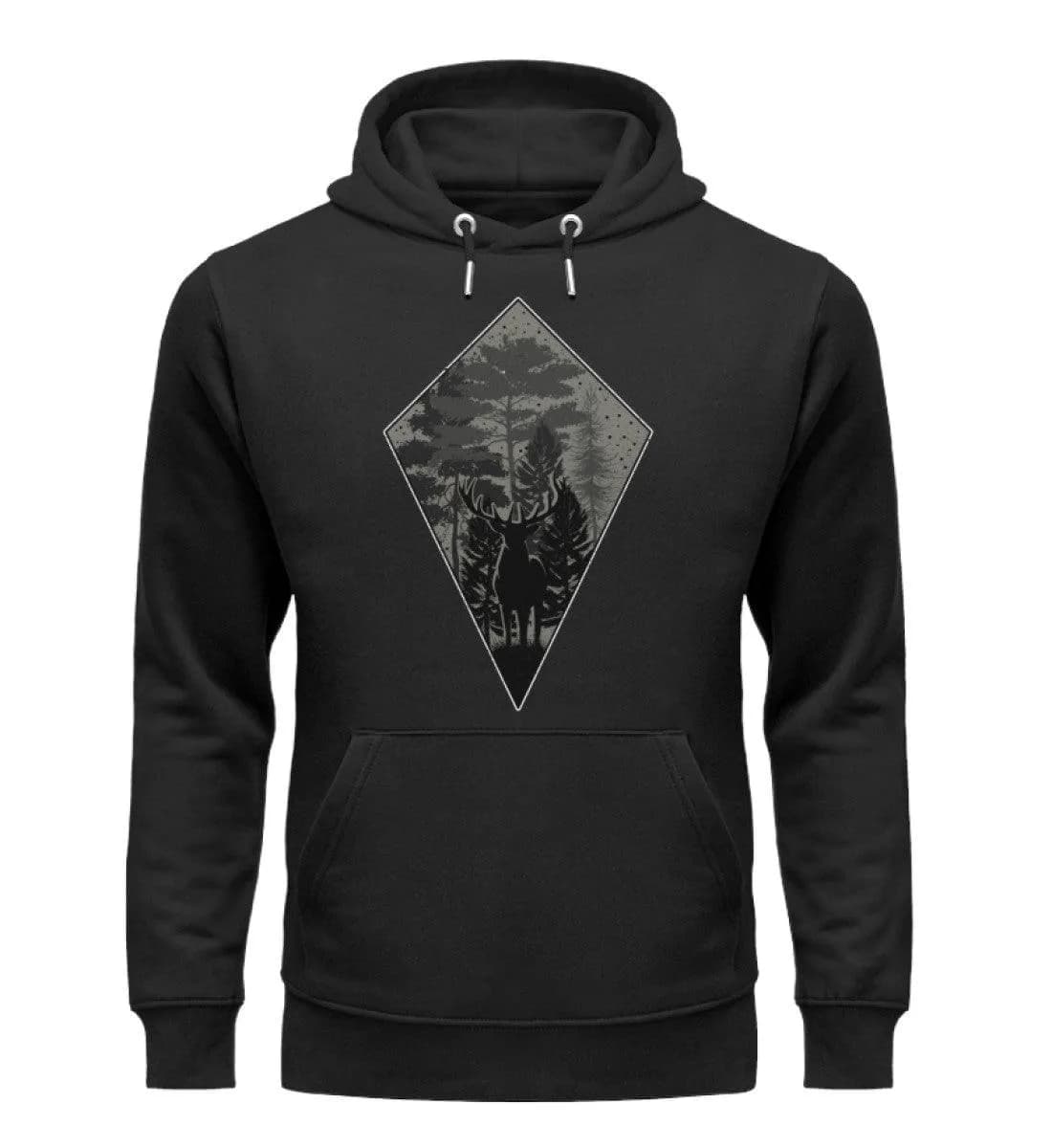 Hirsch Im Wald Drachenviereck - Unisex Premium Bio Hoodie