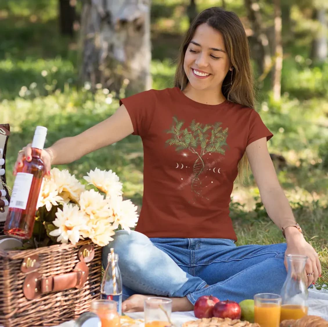 Entdecke dein neues Lieblingsstück: das Tree DNA Damen Premium Organic Shirt