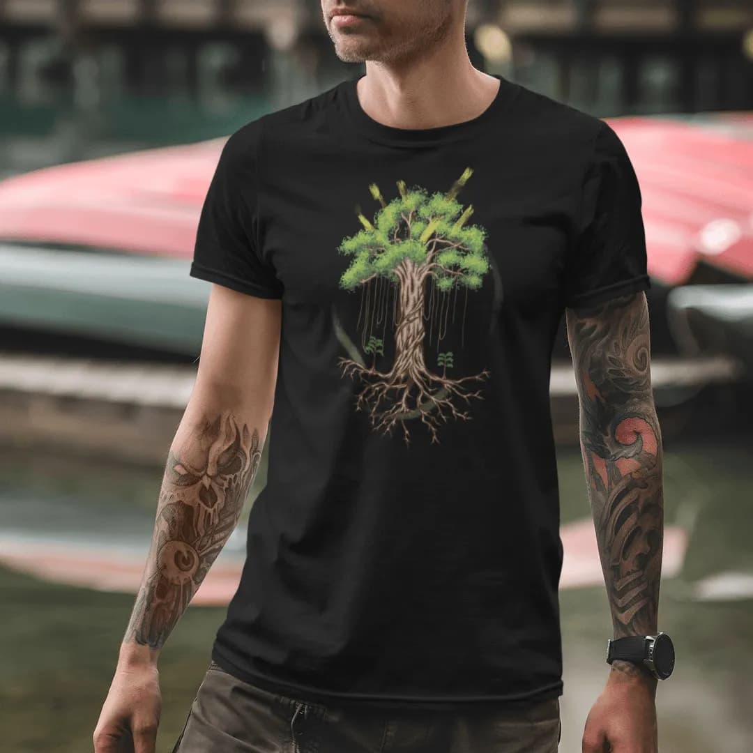 Big tree shining - Herren Premium Bio Shirt