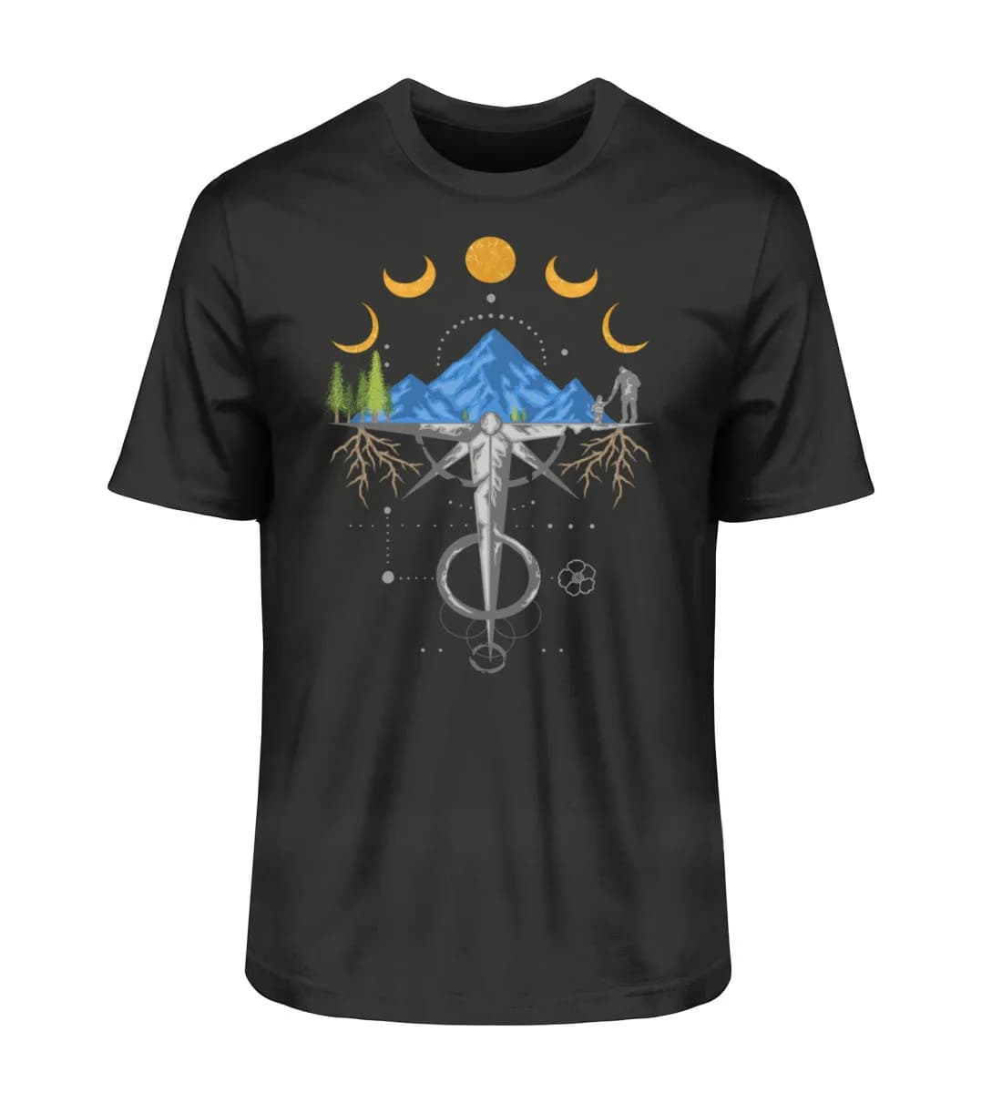 Harmonie der Berge - Herren Premium Bio Shirt