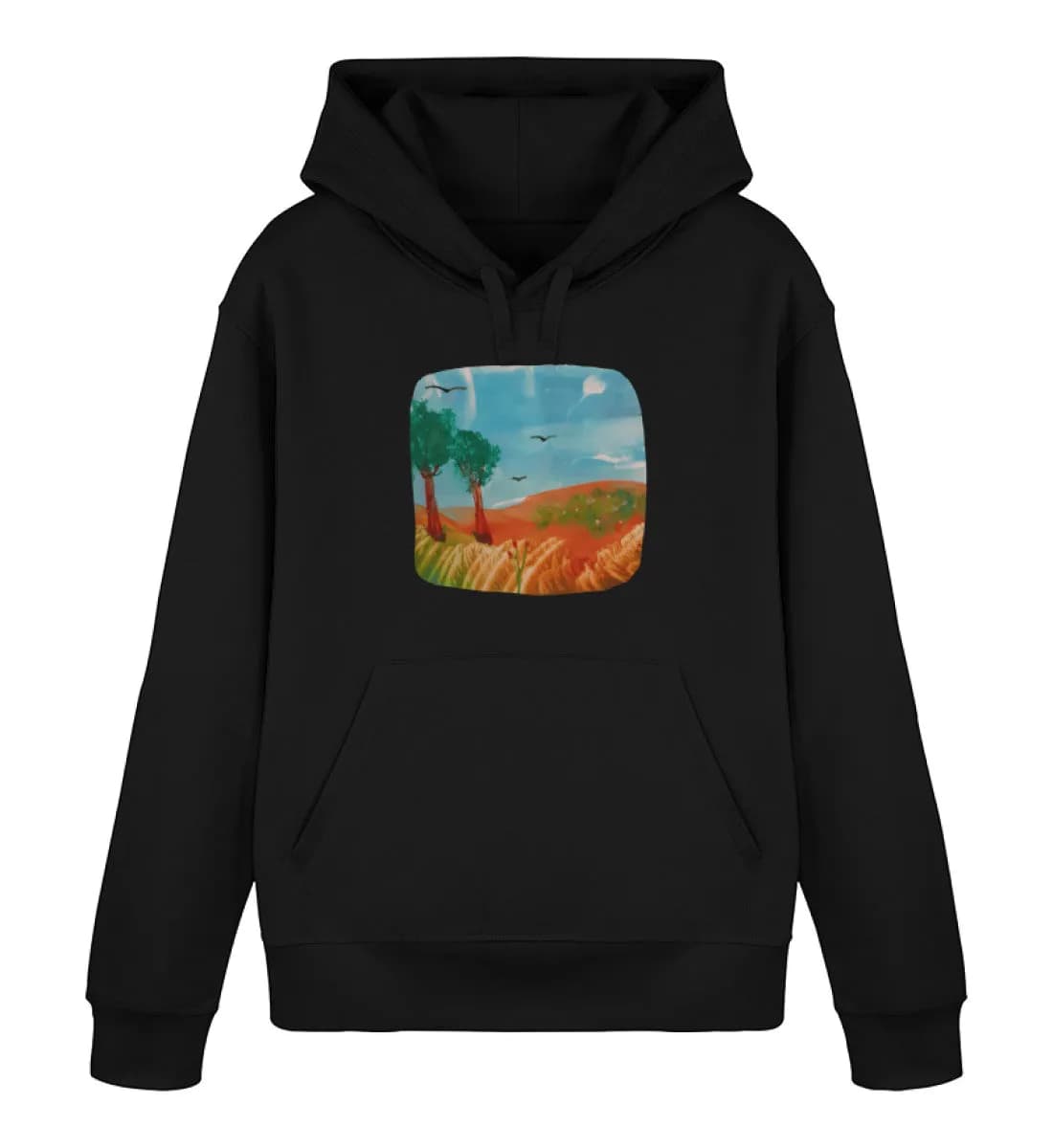 Kunst zum Anfassen friedliche Szene - Unisex Basic Bio Hoodie