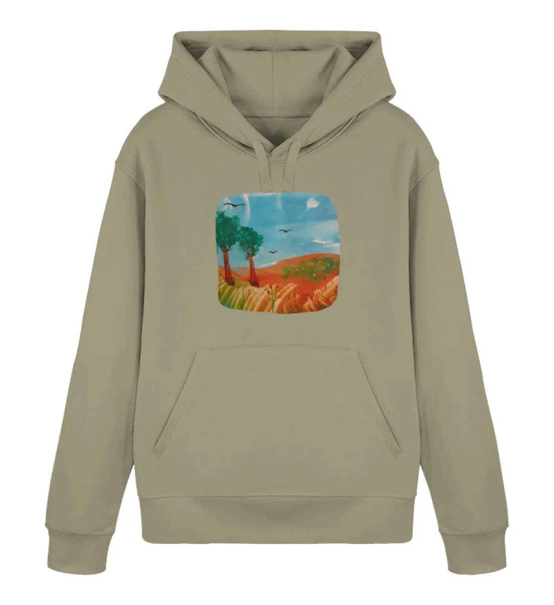 Kunst zum Anfassen friedliche Szene - Unisex Basic Bio Hoodie