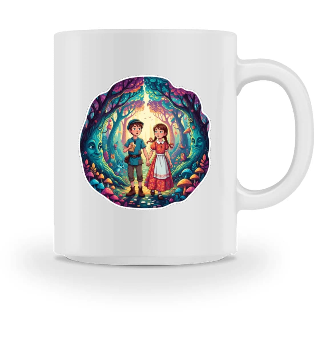 Hänsel und Gretel verloren im Wald - Tasse