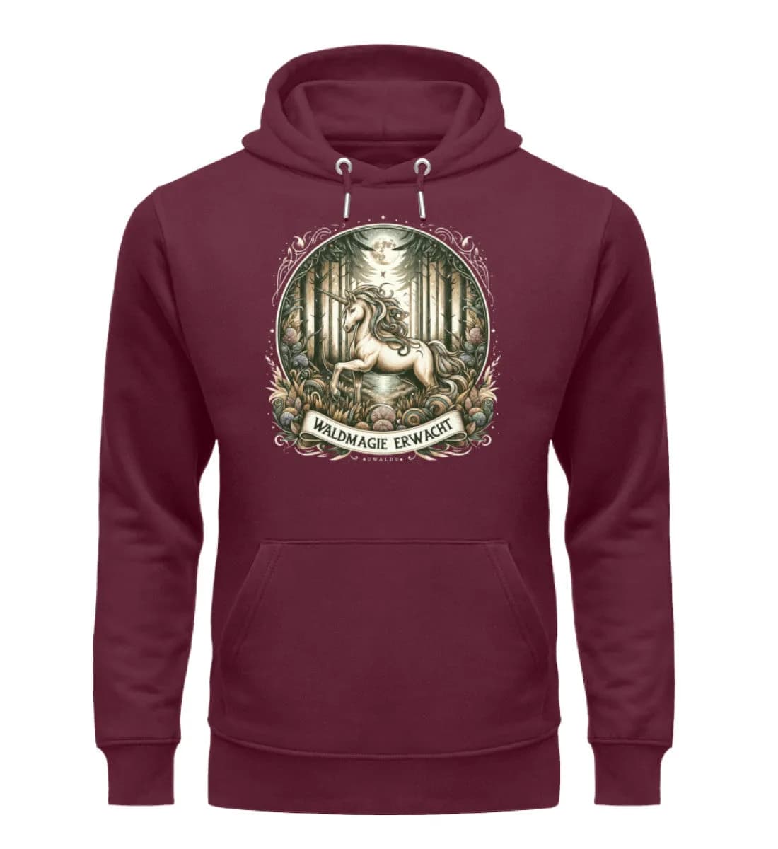Einhorn Waldmagie erwacht - Unisex Premium Bio Hoodie