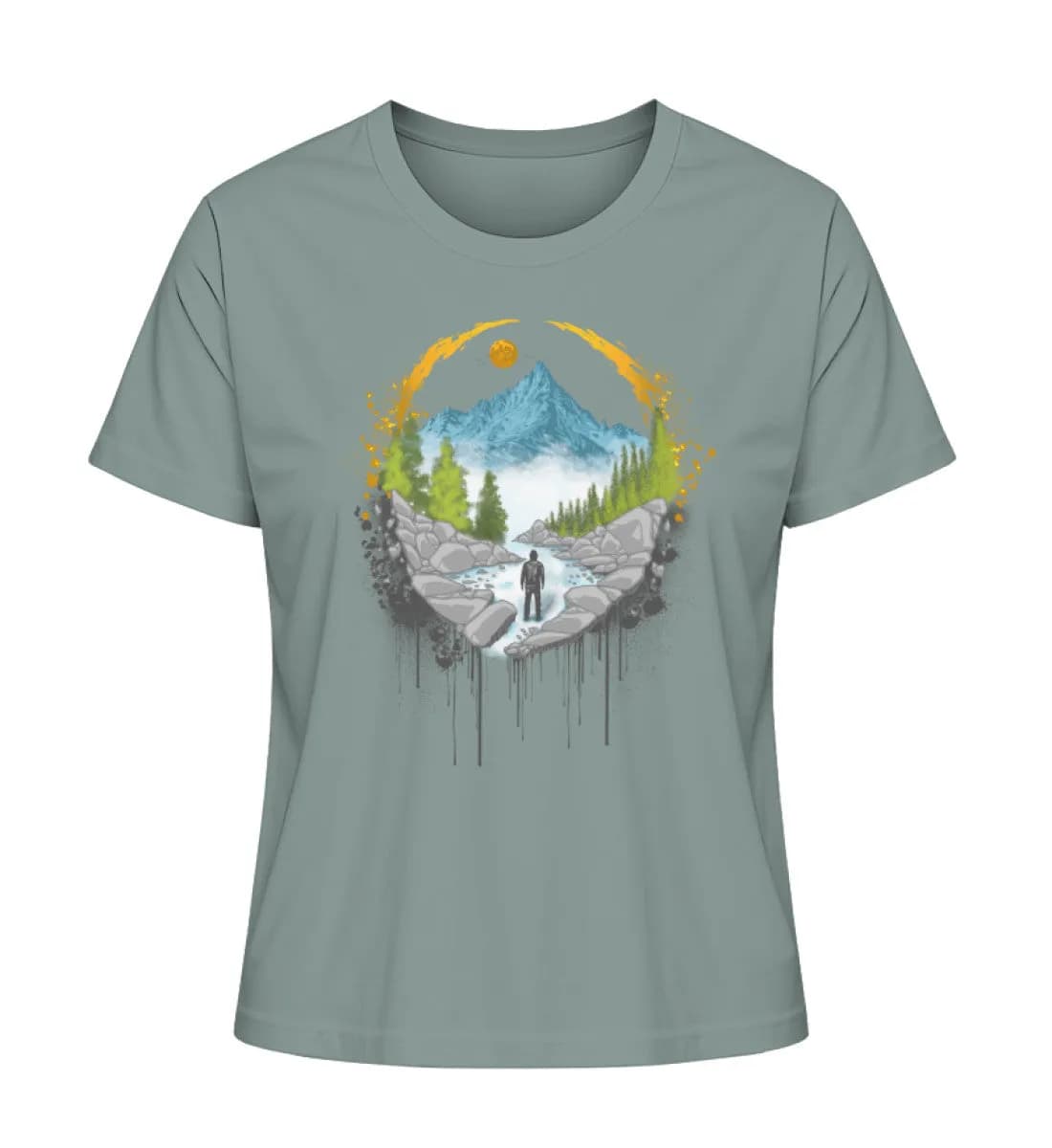Mountain Path - Damen Premium Bio Shirt