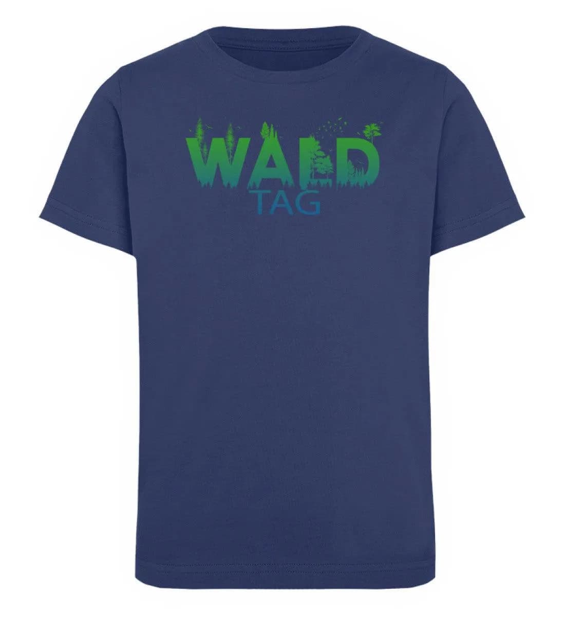 Wald Tag grün/blau - Kinder Bio T-Shirt