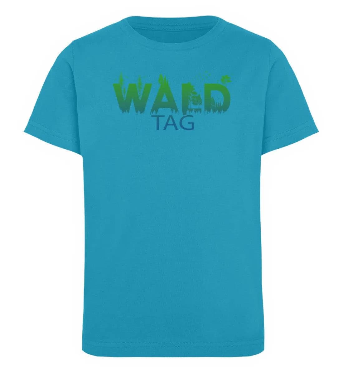 Wald Tag grün/blau - Kinder Bio T-Shirt