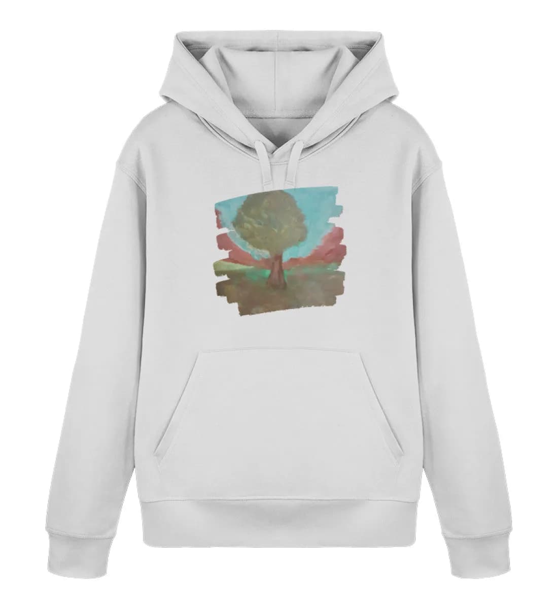 Baum im Tal - Unisex Basic Bio Hoodie