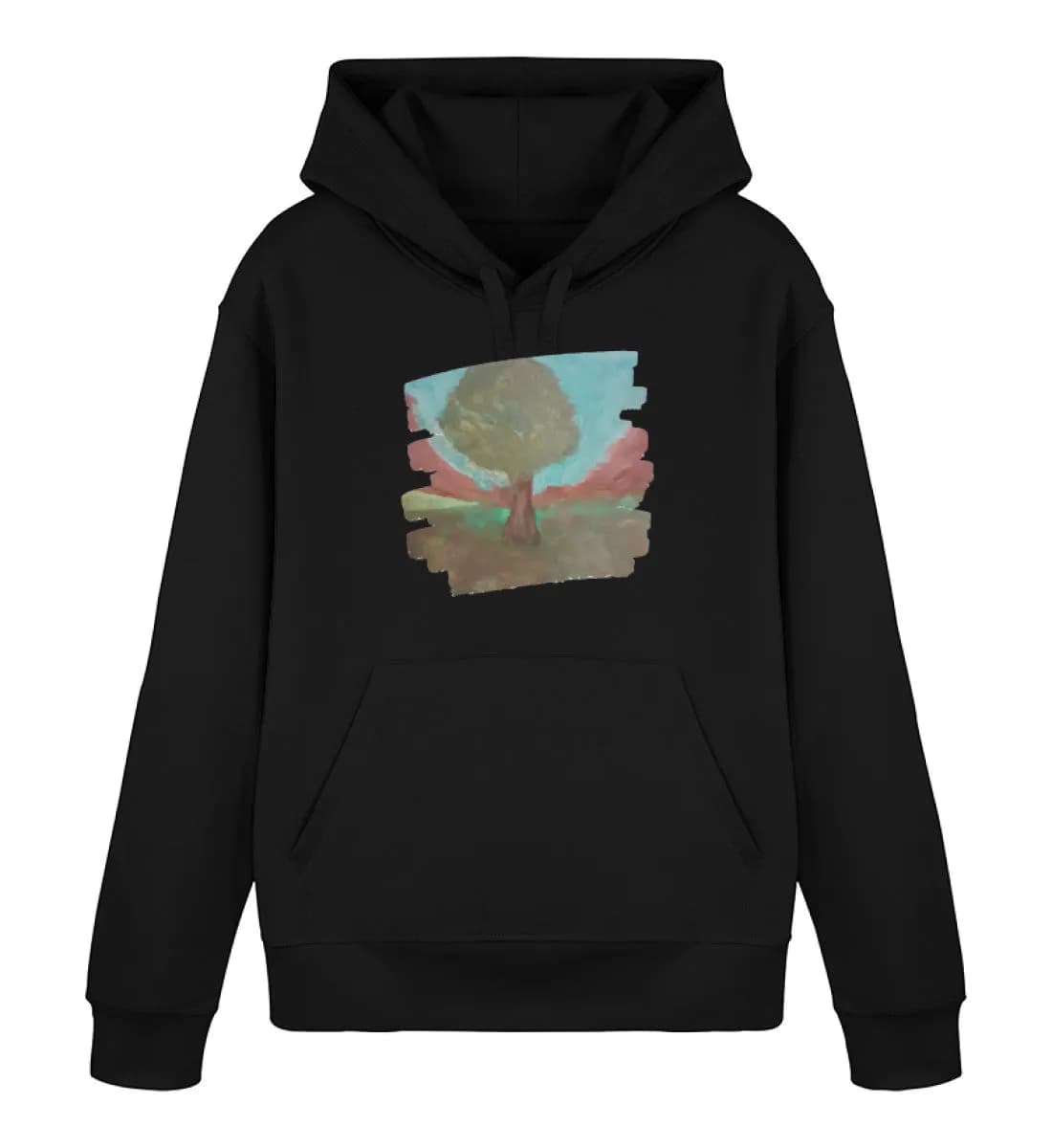 Baum im Tal - Unisex Basic Bio Hoodie