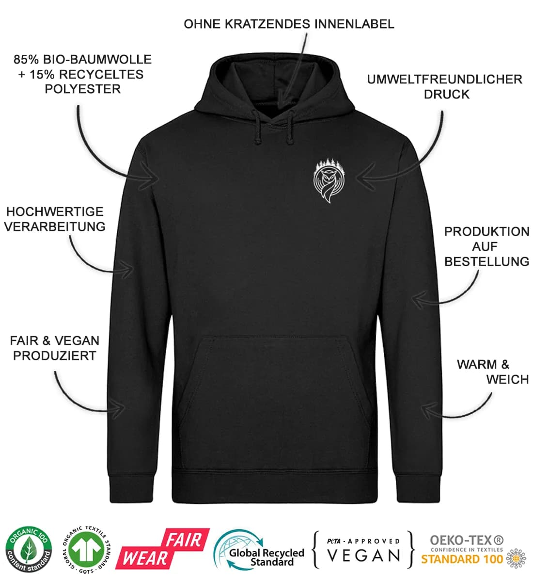 Blumen - Unisex Basic Bio Hoodie