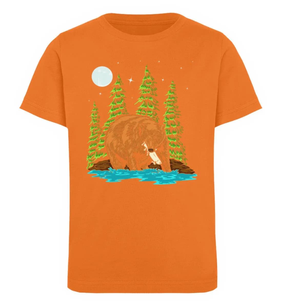 Bär fängt Fisch - Kinder Bio T-Shirt