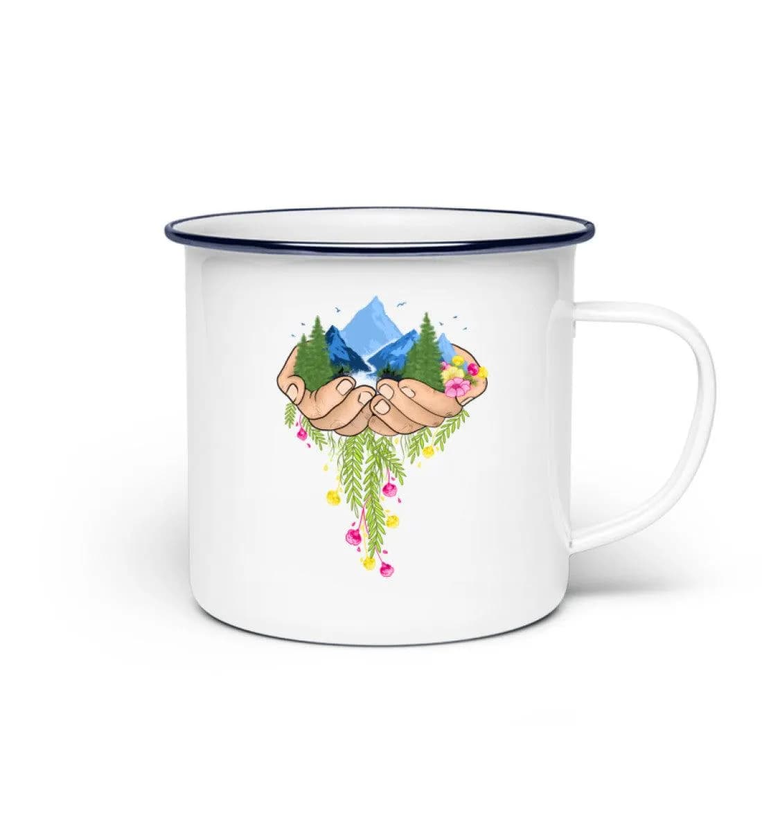 Nature in Hands - Emaille Tasse