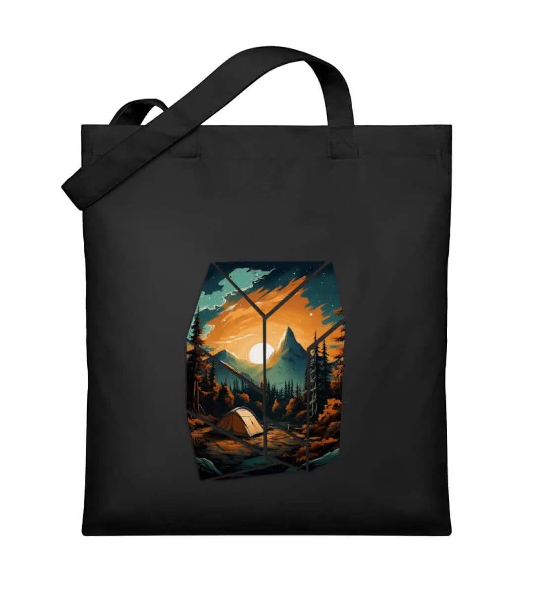Camping in nature - Organic Jutebeutel