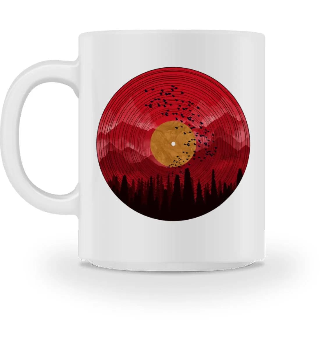 Wald auf Schallplatte - Tasse