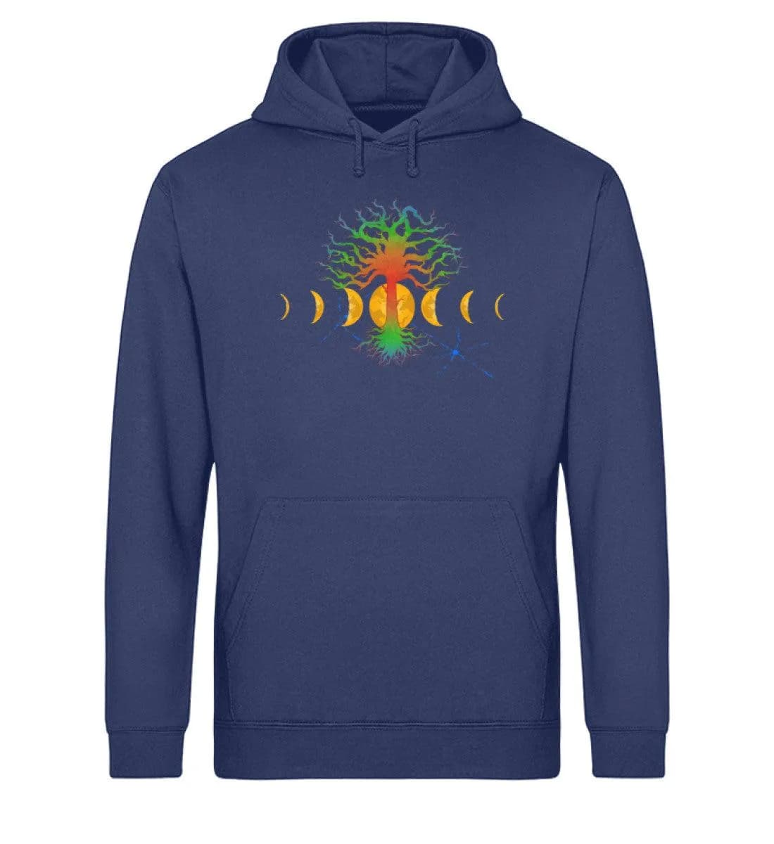 Hot Tree with moonphases - Unisex Basic Bio Hoodie