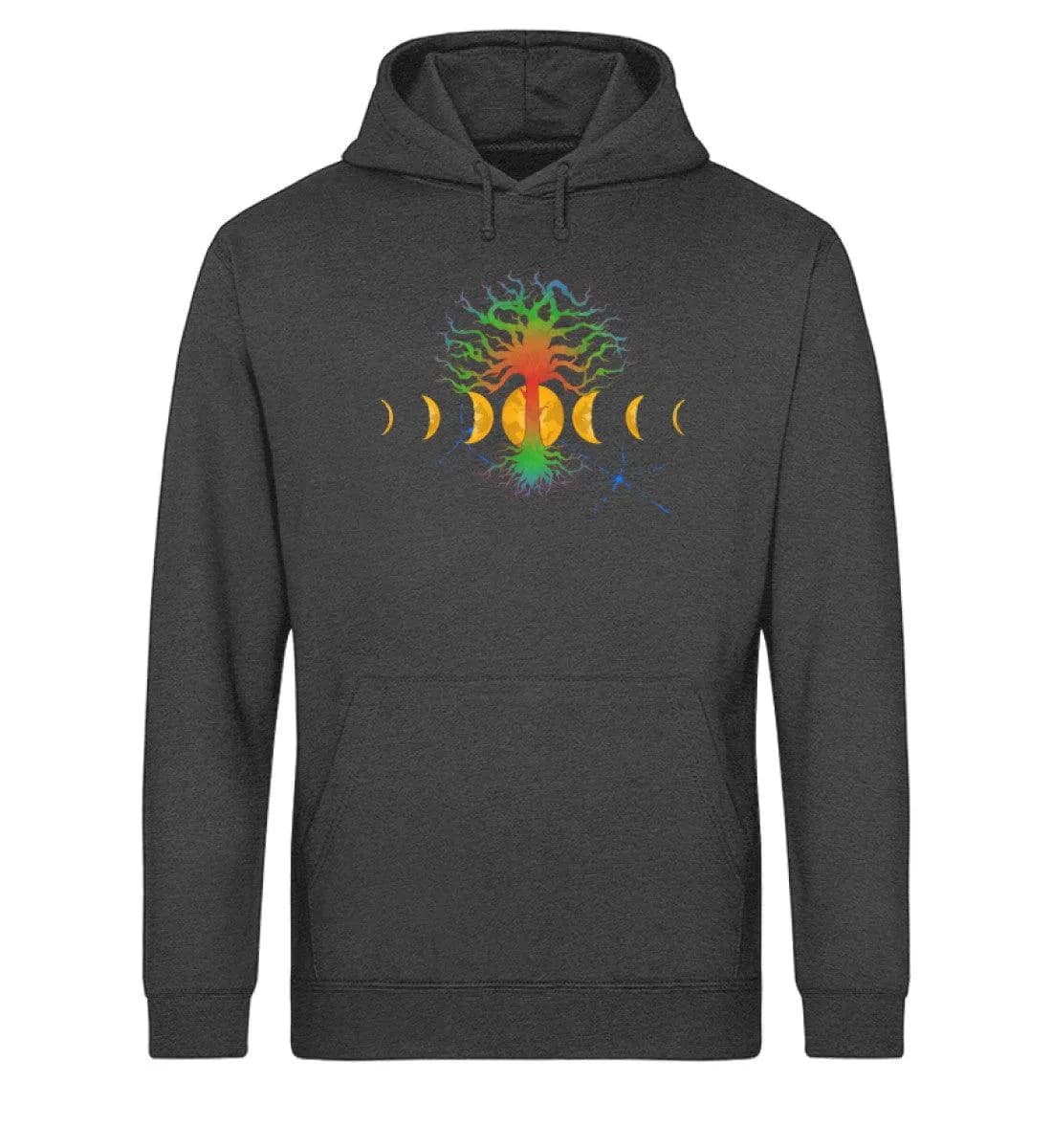 Hot Tree with moonphases - Unisex Basic Bio Hoodie