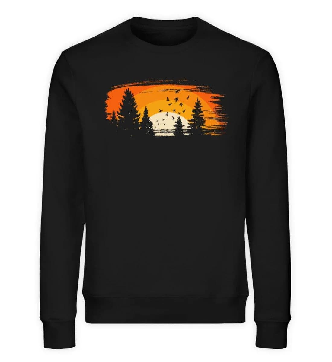 Wald mit Vögeln - Unisex Bio Sweatshirt