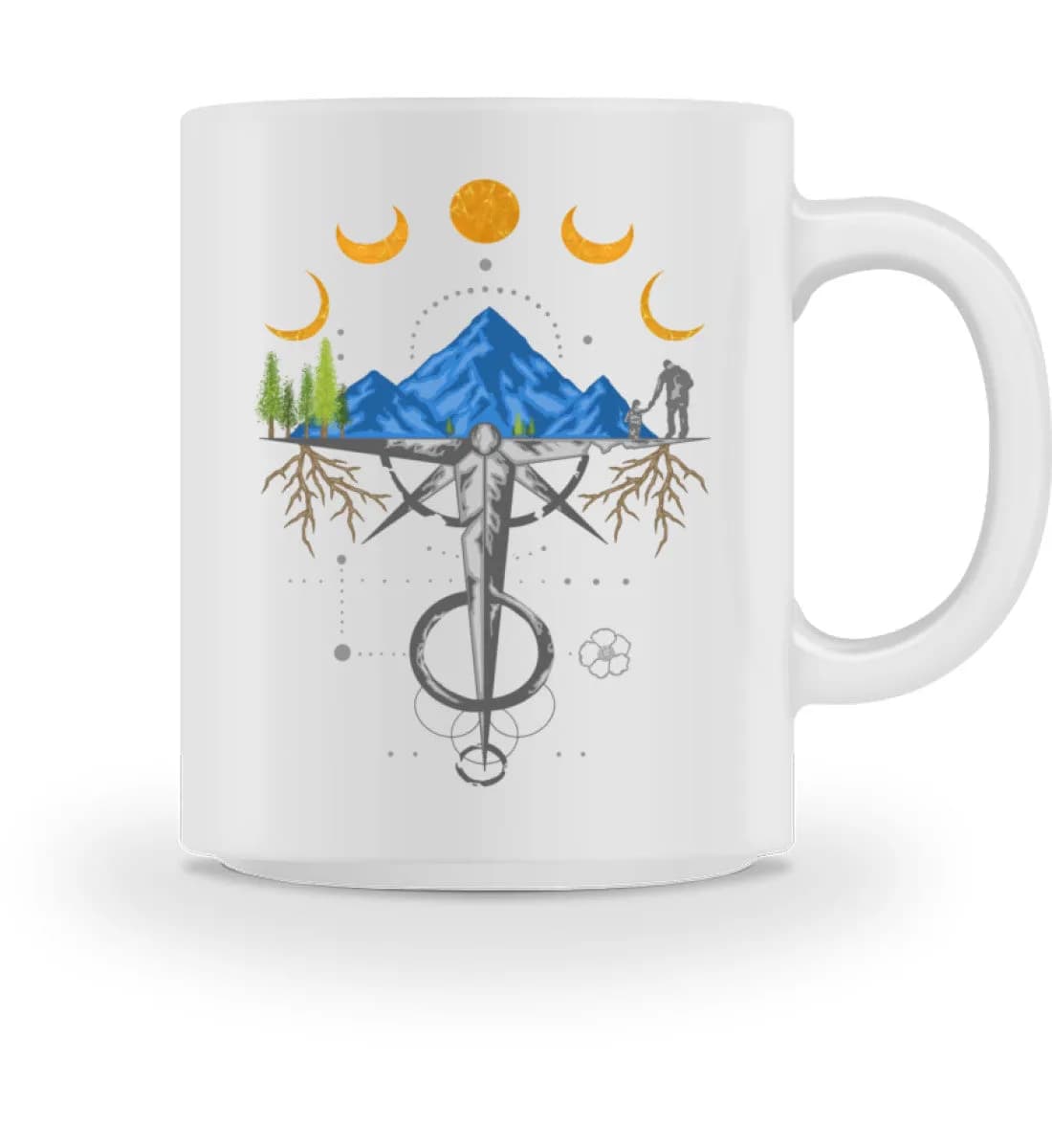 Harmonie der Berge - Tasse