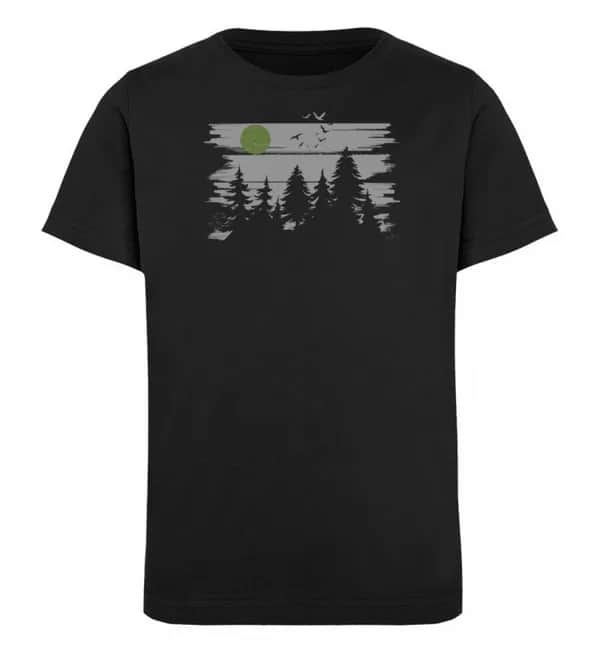 Wald mit Vollmond - Kinder Bio T-Shirt
