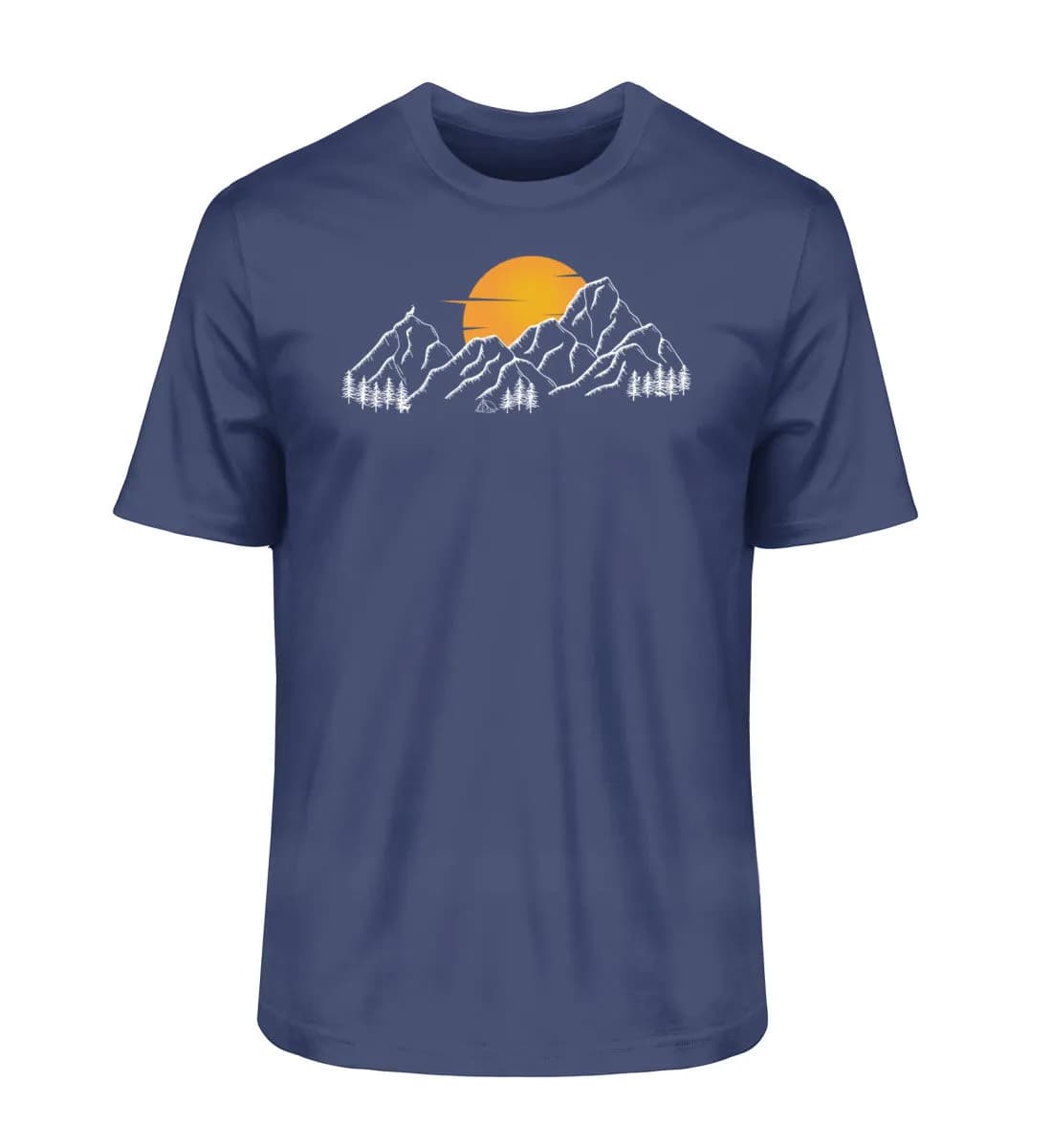 Sonnenuntergang Berge - Herren Premium Bio Shirt