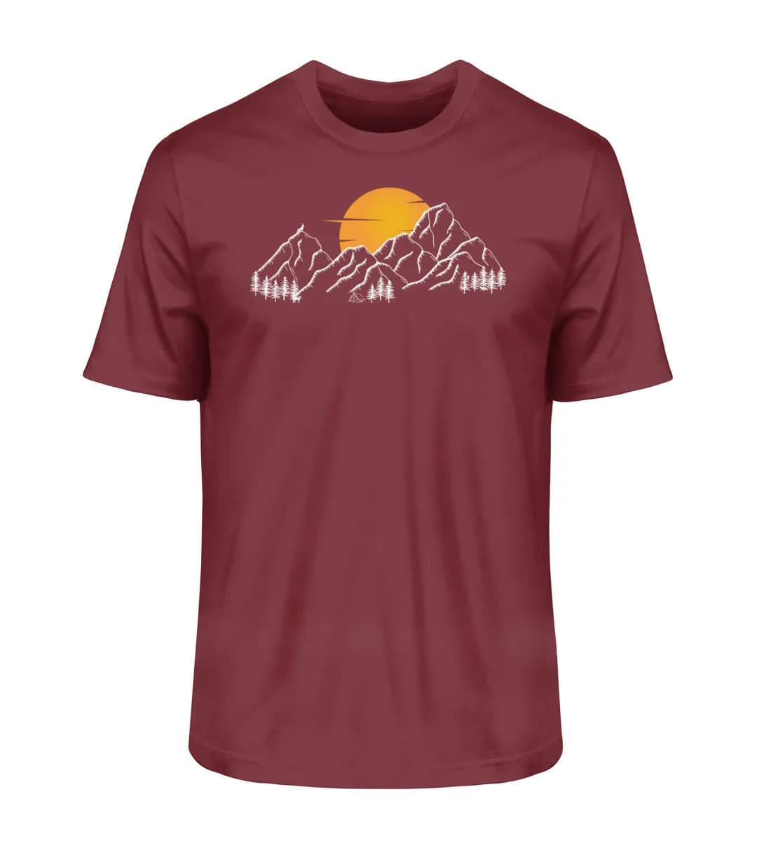 Sonnenuntergang Berge - Herren Premium Bio Shirt