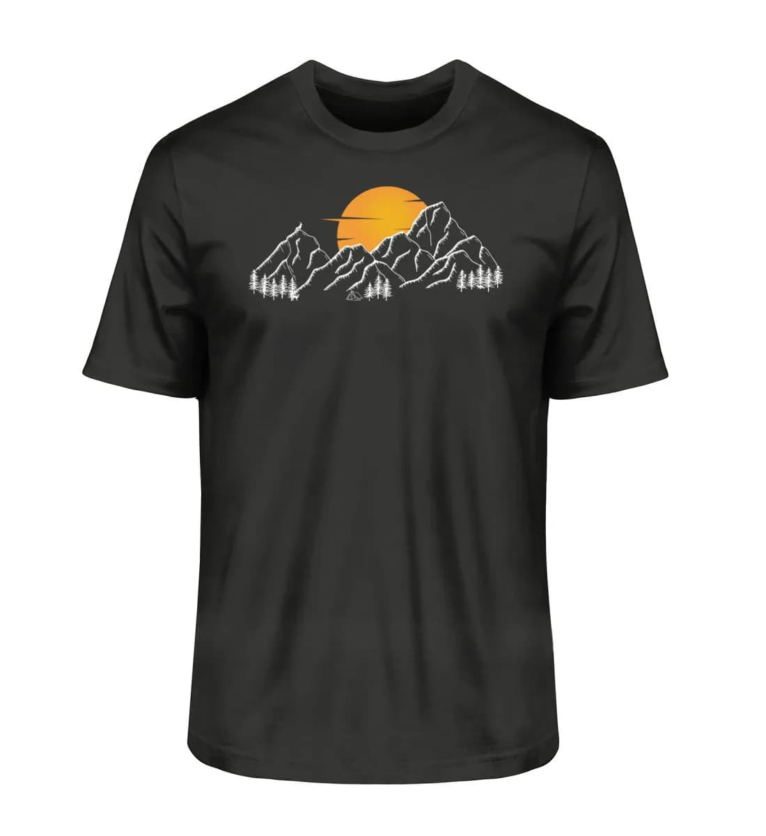 Sonnenuntergang Berge - Herren Premium Bio Shirt