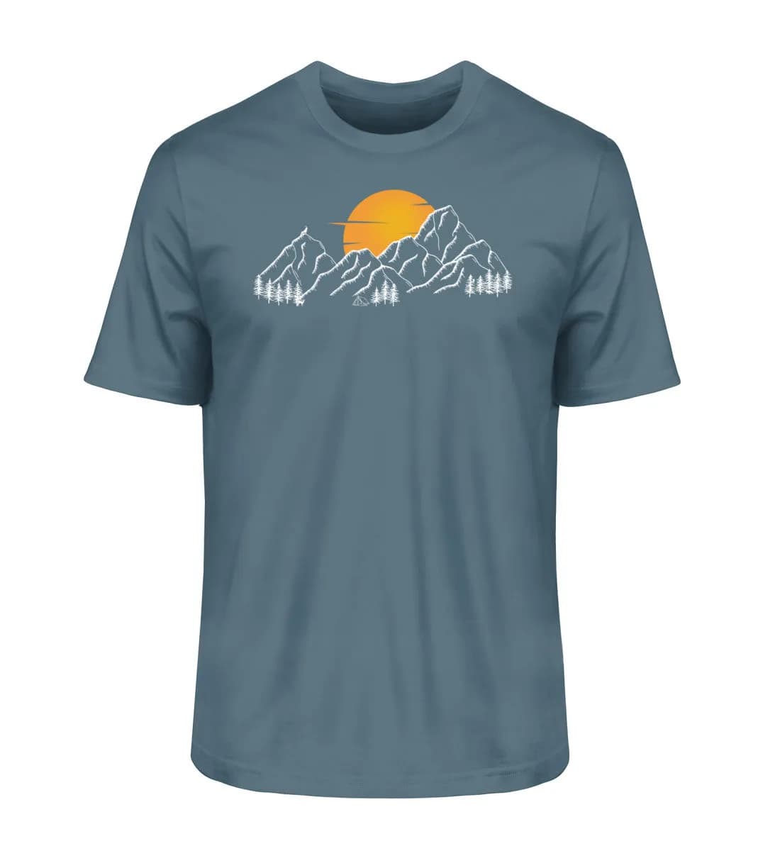 Sonnenuntergang Berge - Herren Premium Bio Shirt