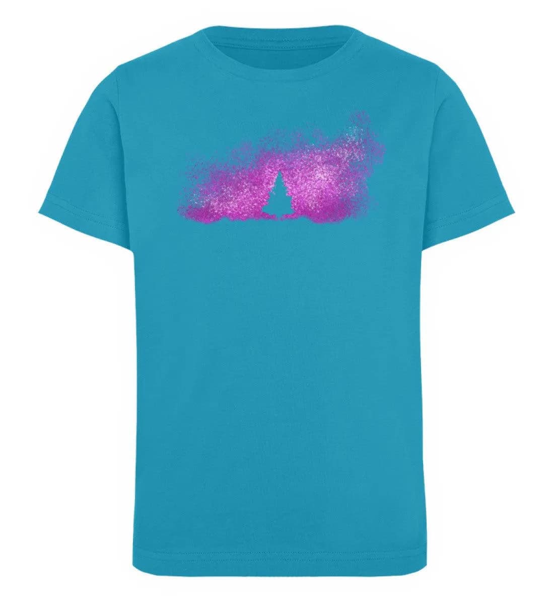 Baum im Sternenhimmel pink - Kinder Bio T-Shirt