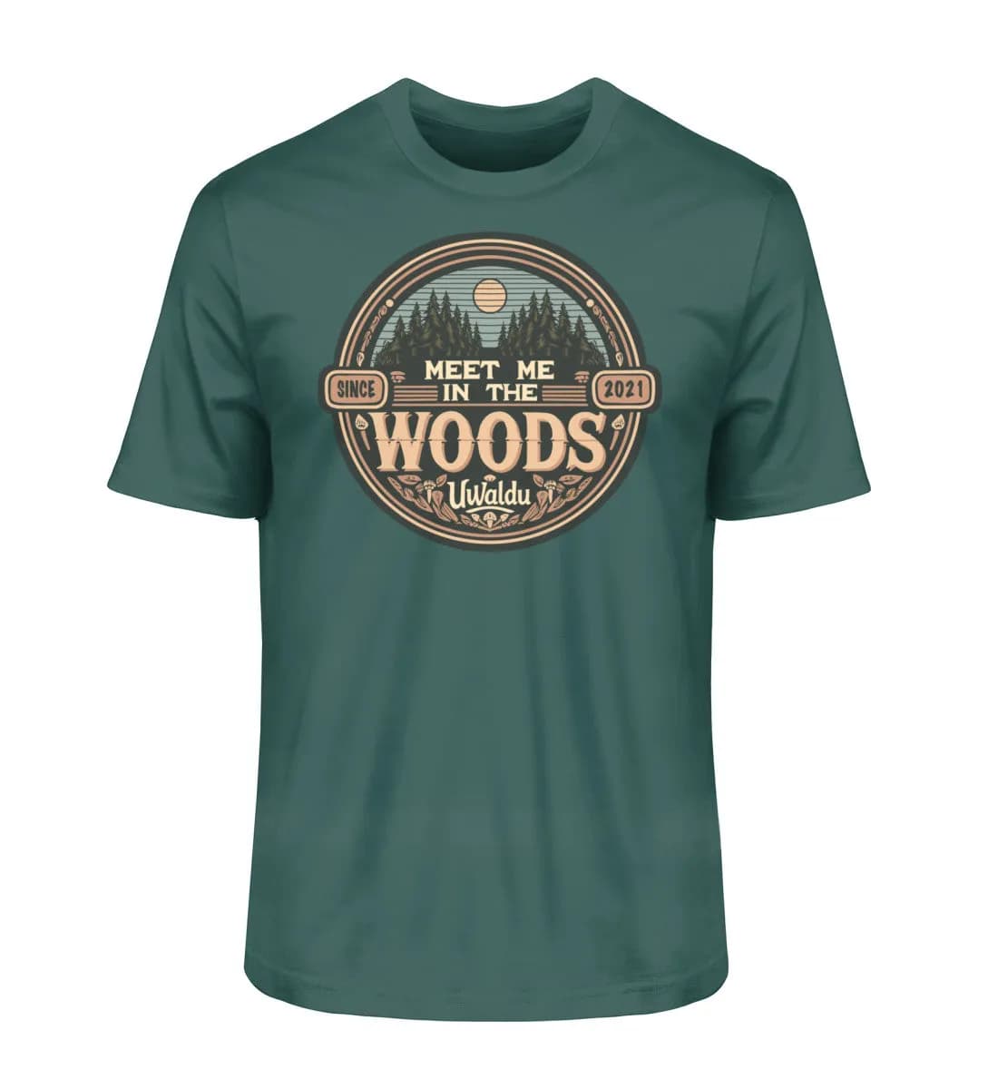 Meet me in the Woods round - Herren Premium Bio Shirt