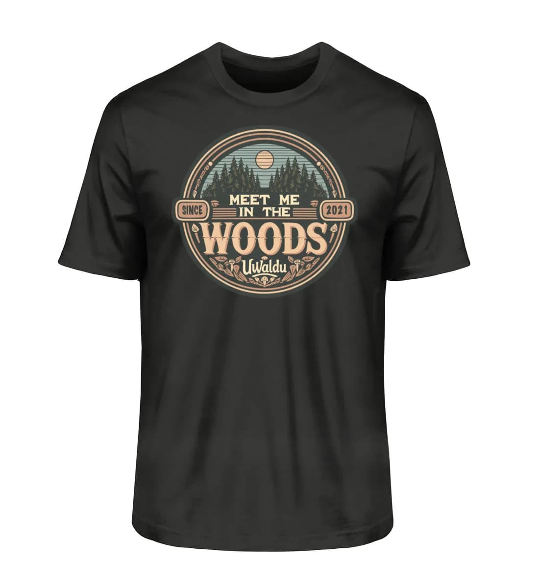 Meet me in the Woods round - Herren Premium Bio Shirt