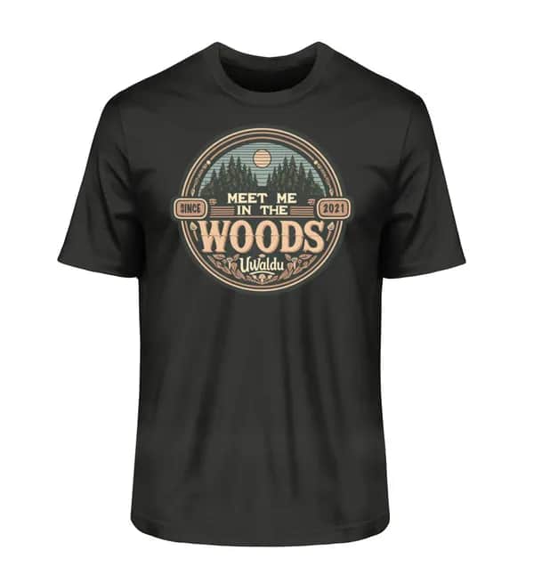 Meet me in the Woods round - Herren Premium Bio Shirt