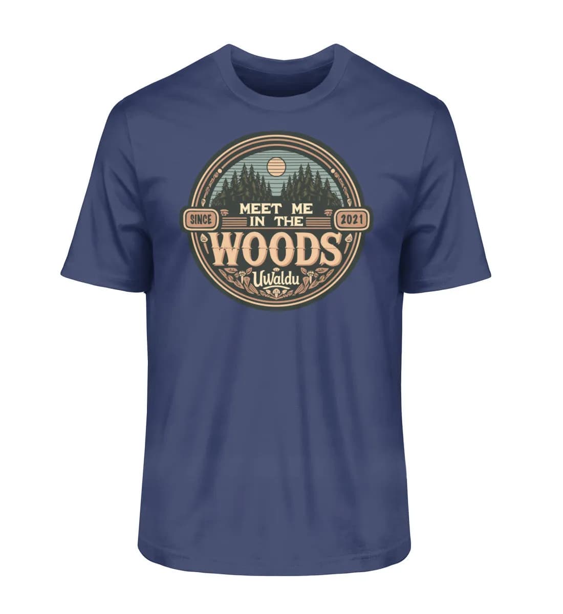 Meet me in the Woods round - Herren Premium Bio Shirt