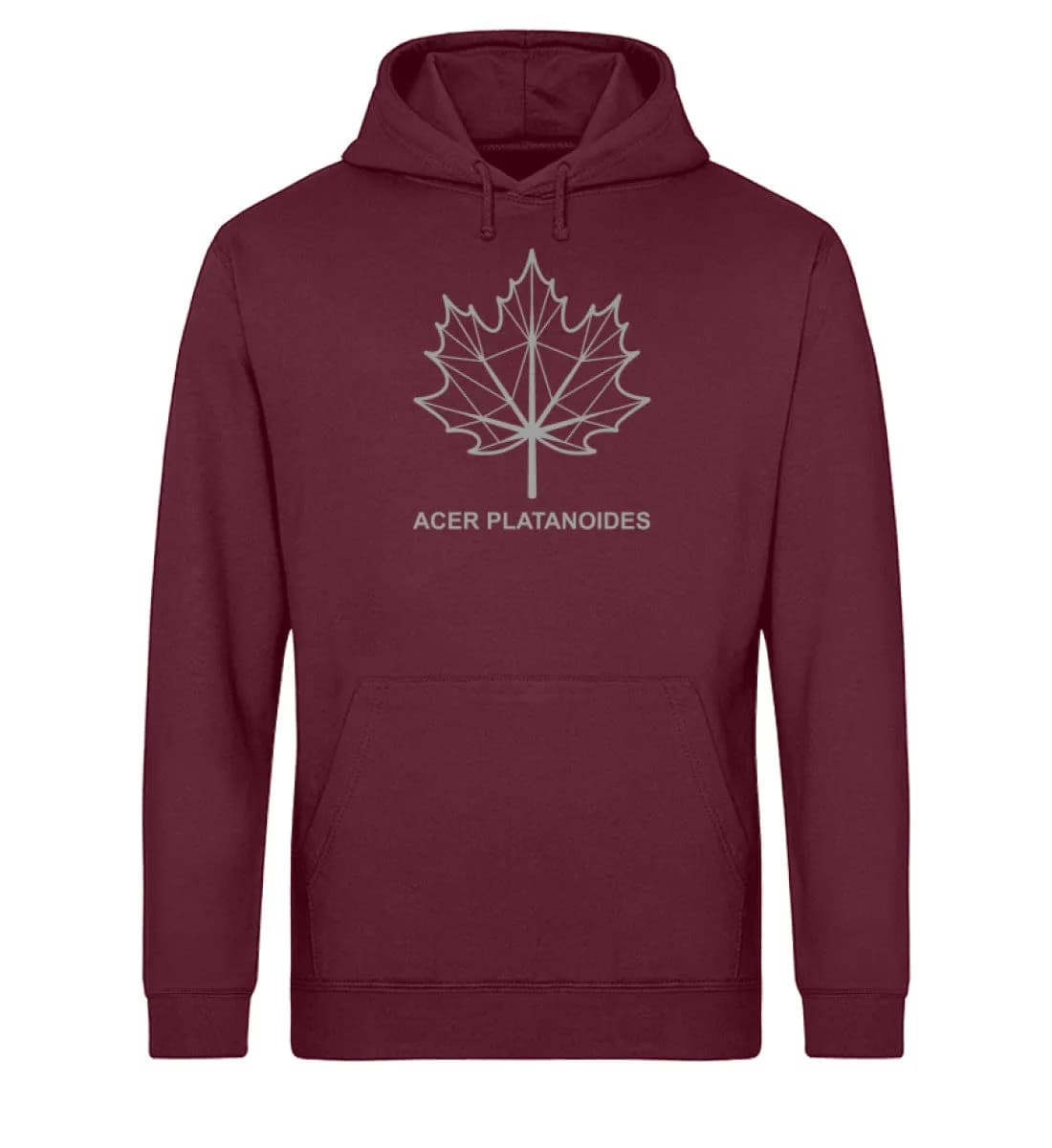 Spitzahornblatt Linien - Unisex Basic Bio Hoodie