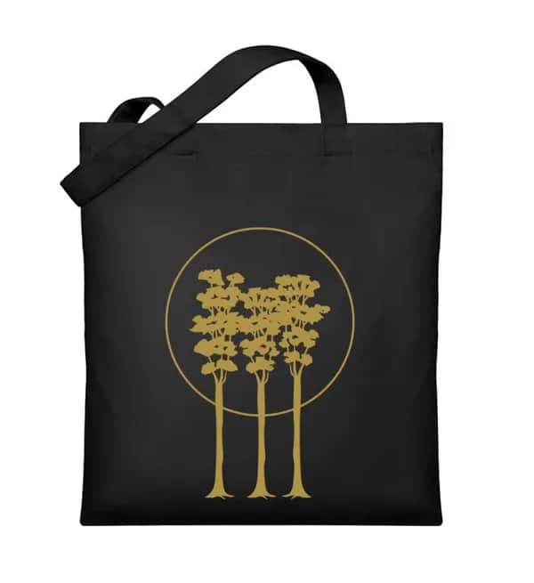 3 golden Trees - Organic Jutebeutel