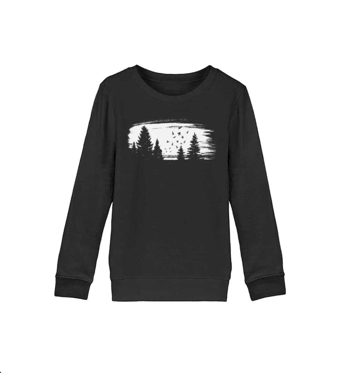 Wald mit Vögeln - Kinder Bio Sweatshirt