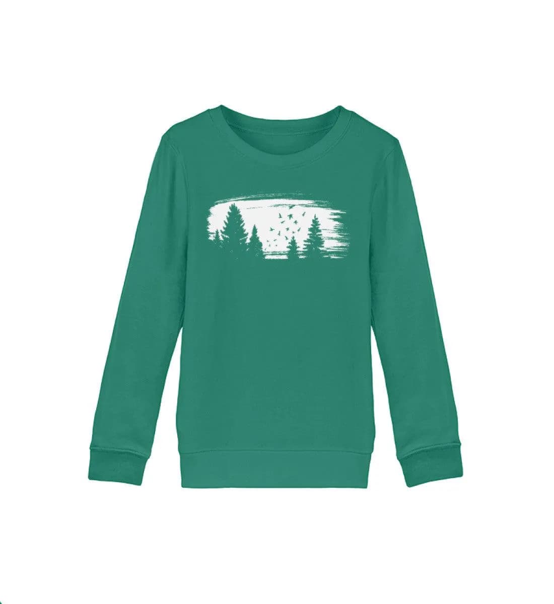 Wald mit Vögeln - Kinder Bio Sweatshirt