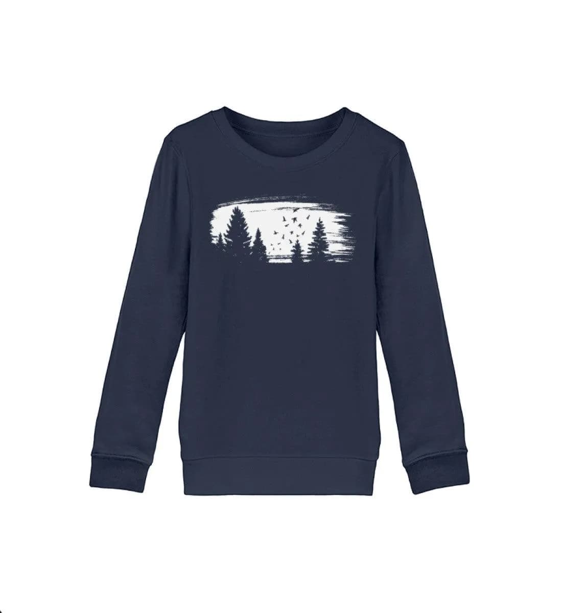 Wald mit Vögeln - Kinder Bio Sweatshirt