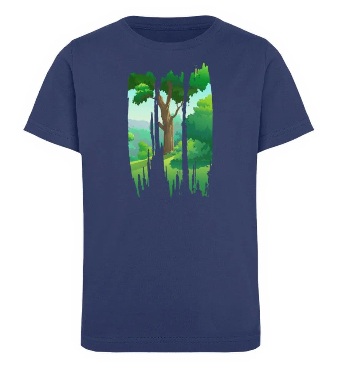 Lovely Nature Brush landscape - Kinder Bio T-Shirt