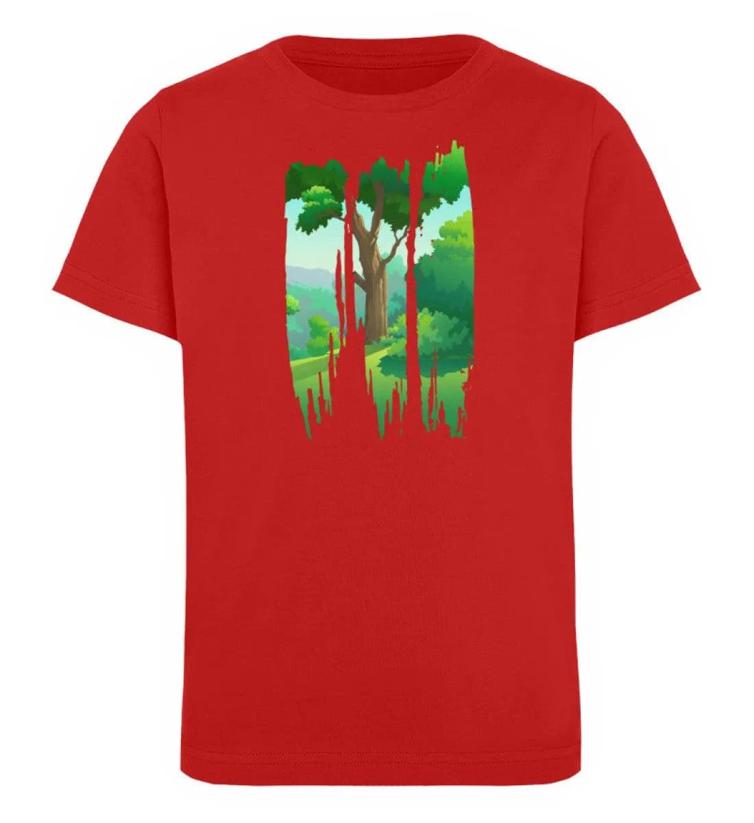 Lovely Nature Brush landscape - Kinder Bio T-Shirt