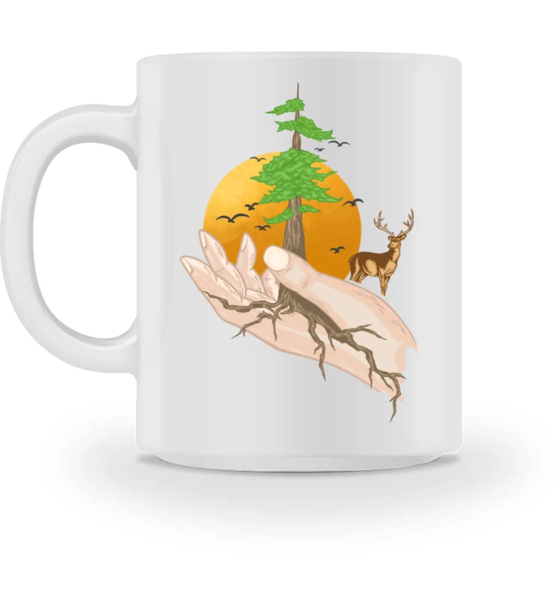 Root hands - Tasse