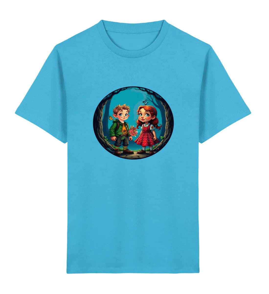 Hänsel und Gretel - Zwischen Bäumen - Kinder Bio T-Shirt