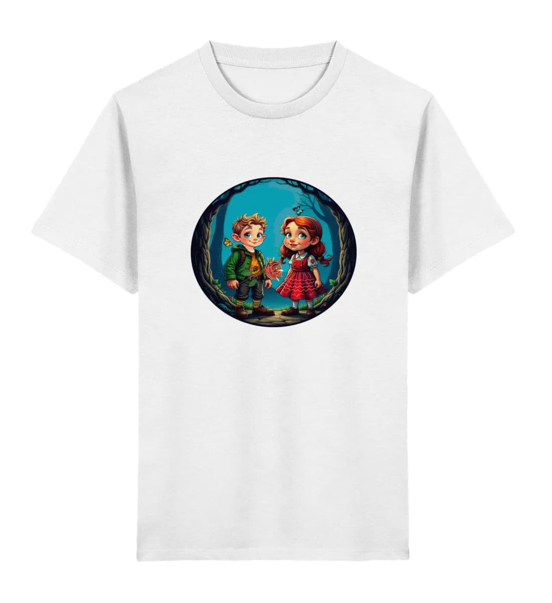 Hänsel und Gretel - Zwischen Bäumen - Kinder Bio T-Shirt