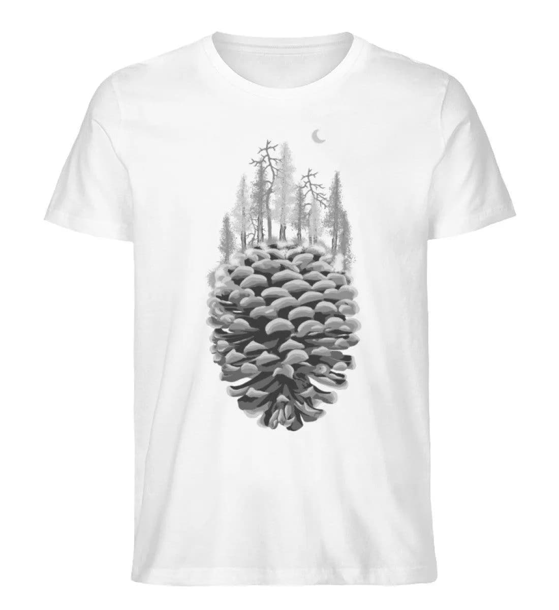 Bäume auf Tannenzapfen - Herren Premium Bio Shirt