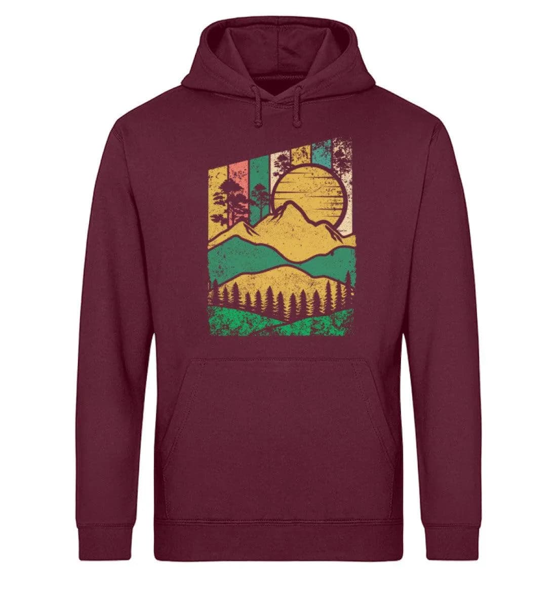 Berg Wald Sonne - Unisex Basic Bio Hoodie