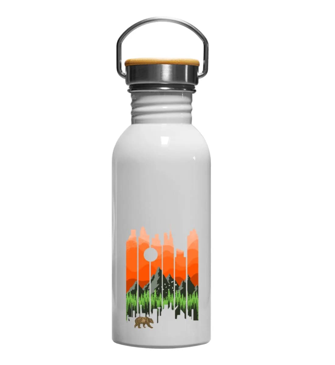 Nature Landscape Sunset - Edelstahl Trinkflasche
