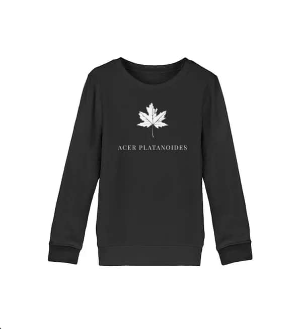 Spitzahornblatt - Kinder Bio Sweatshirt
