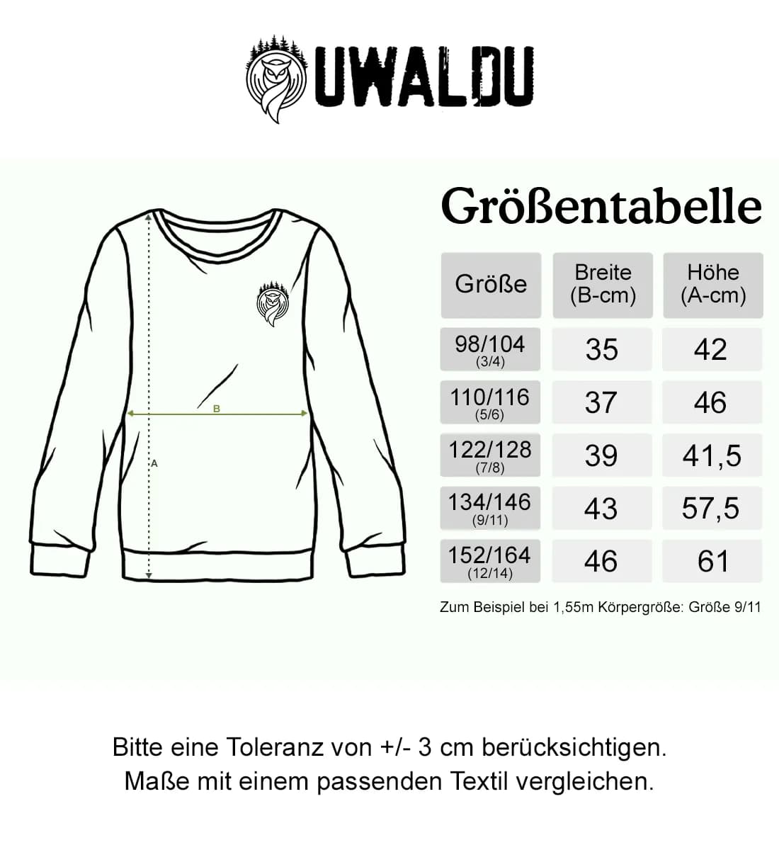 Die mit dem Holz spricht - Kinder Bio Sweatshirt