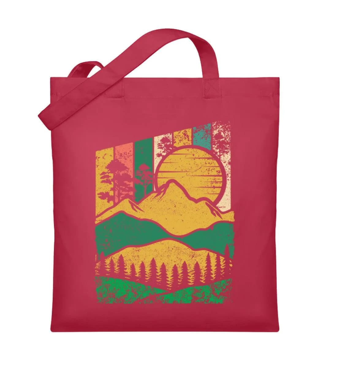 Berg Wald Sonne - Organic Jutebeutel