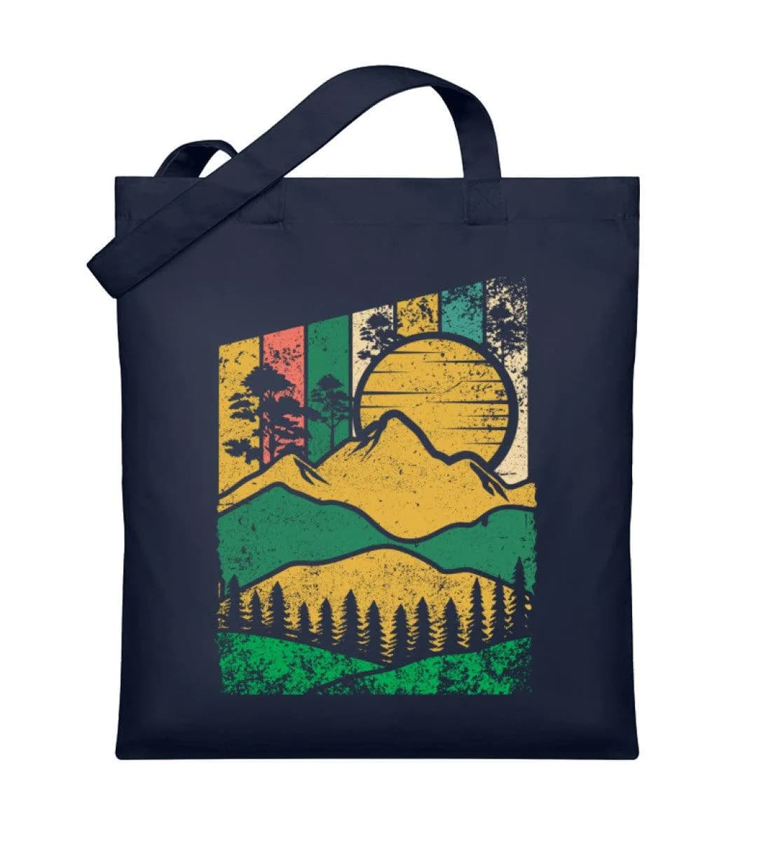 Berg Wald Sonne - Organic Jutebeutel