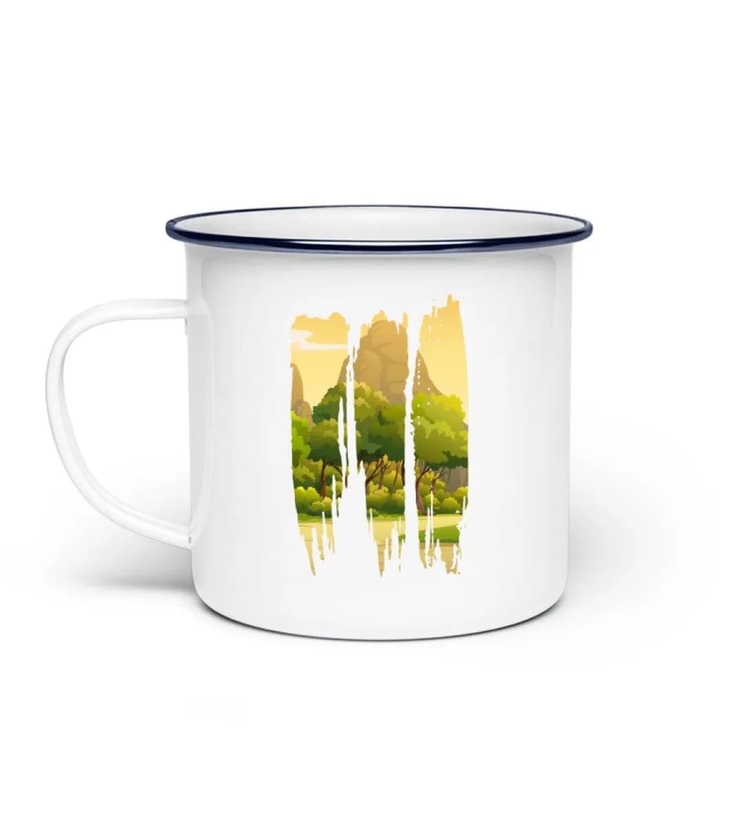 Lovely Nature Brush 2 - Emaille Tasse